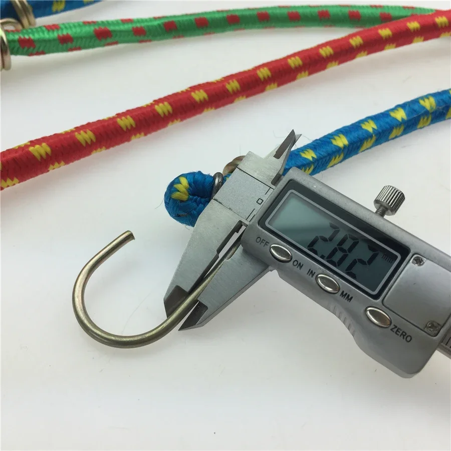 Electric Car Shelf Metal Hook Tied Ropes Mountain Bike Tied Luggage Band Elastic Rope Round 2 Pcs