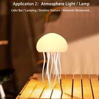 Modern Jellyfish Table Lamp Cartoon Dancing Jellyfish Bedside Lamp Adjustable Color LED Night Light Birthday Gift for Kids New 5