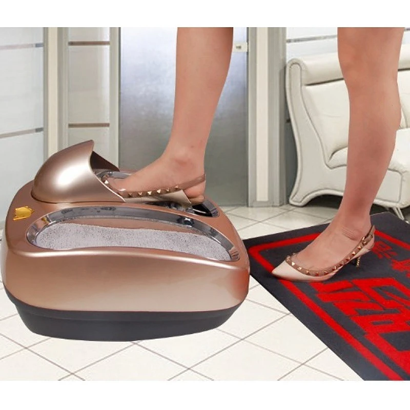Machine de nettoyage de semelles entièrement automatique, nettoyeur de  chaussures rechargeable par induction automatique, tampon absorbant en  coton