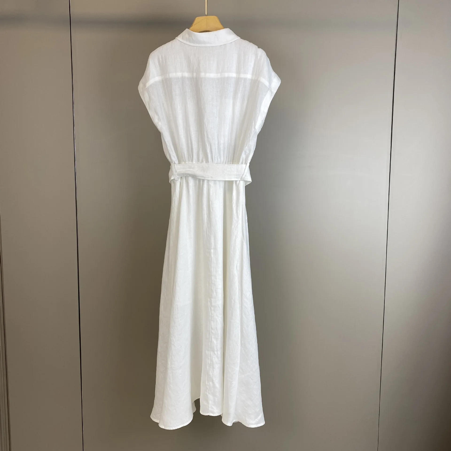 New linen dress for spring and summer 2026 in a so...