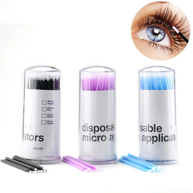 Micro Disposable Brush 100Pcs For Lash Removing Eyelash Extension Tools