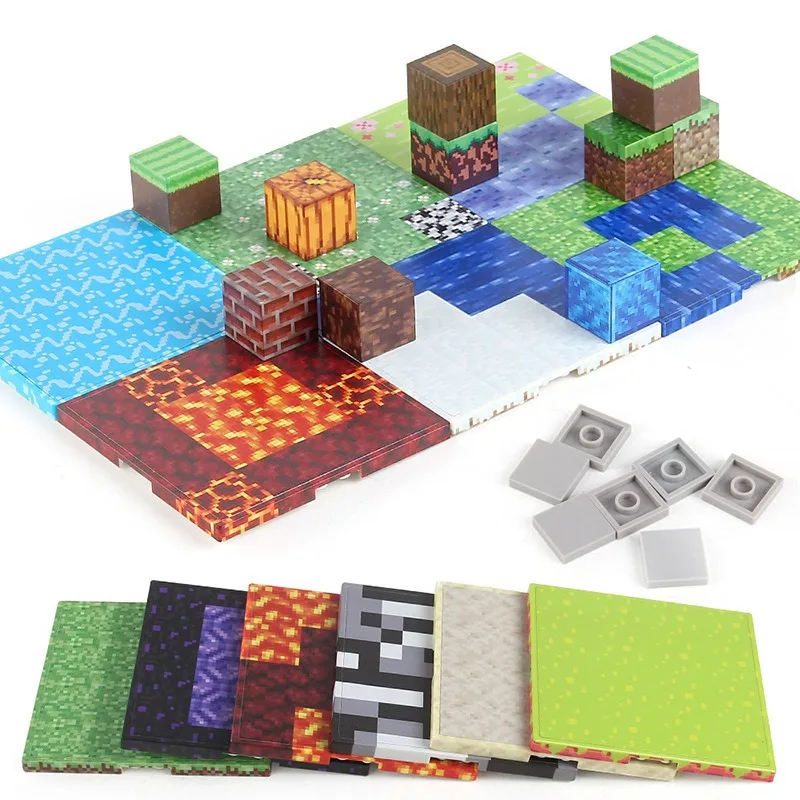Magnetic Building Blocks Toy Set with Variety Baseplates