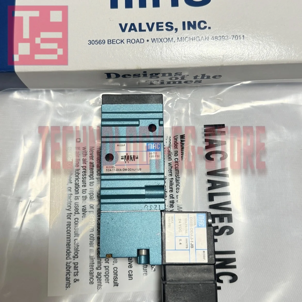 100% 새로운 52A-11-DOA-DM-DDAA-1BA 52A-11-DOA-DM-DDAJ-1JB 52A-11-DOA-DM-DDAJ-1JM 솔레노이드 밸브