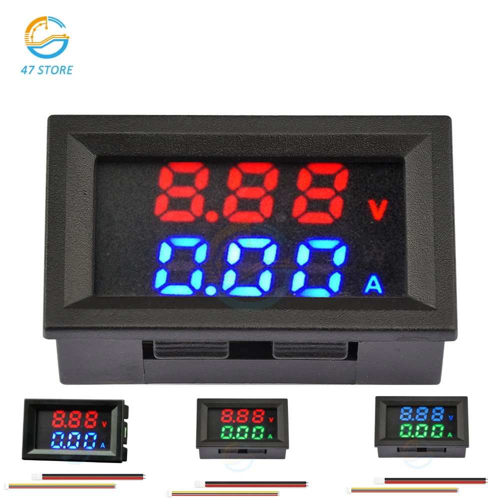M430 Dc 4-30V Misuratore Di Corrente Di Tensione 10A 50A 100A Led Voltmetro Digitale Amperometro Misuratore Di Corrente Volt Tester Pannello Monitor