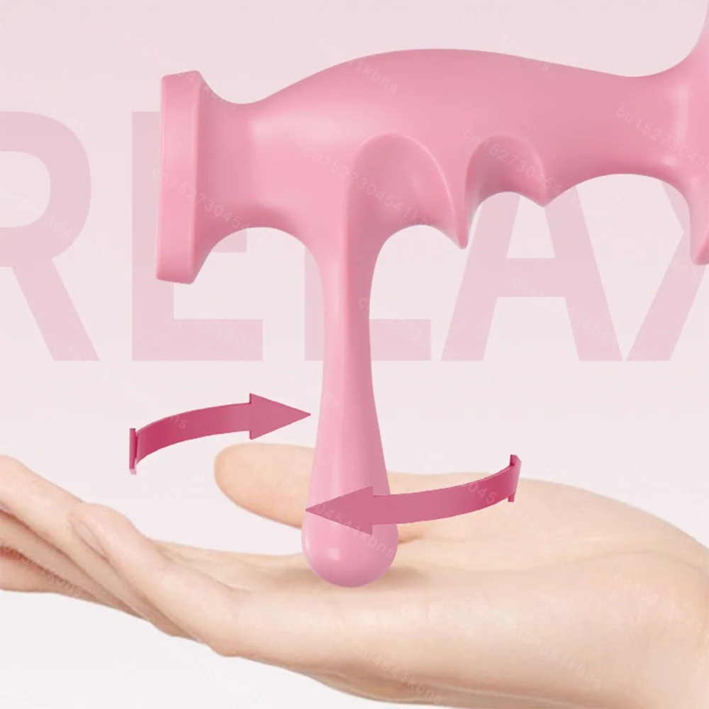 T-Shaped Manual Massager Thumb Finger Pressure Muscle Relax Stick for Body Deep Tissue Trigger Point Massage Fatigue Pain Relief