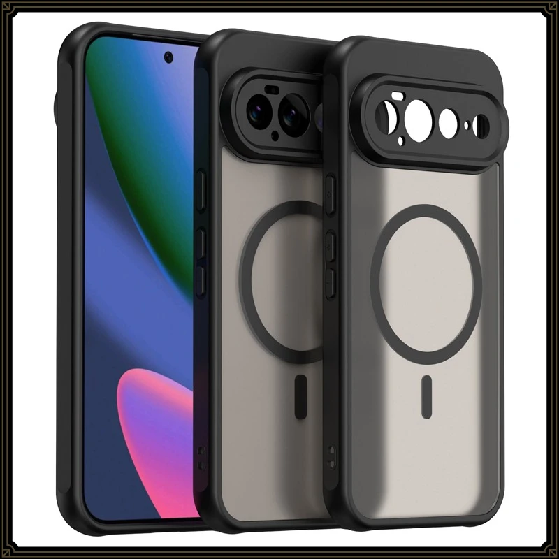 Magnetic Translucent Frosted Matte Waterproof Protective Phone Case