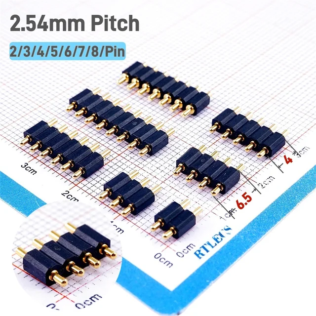 Connettore Maschio DIP 40 Pin Passo 1.27mm - Per PCB Elettronica - Oro Placcato (5 Pezzi)