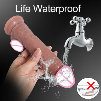 silicone xxl realistic suction cup dildo penis dick anal big thick large realista adult games sexy toys for men women sex shop 3