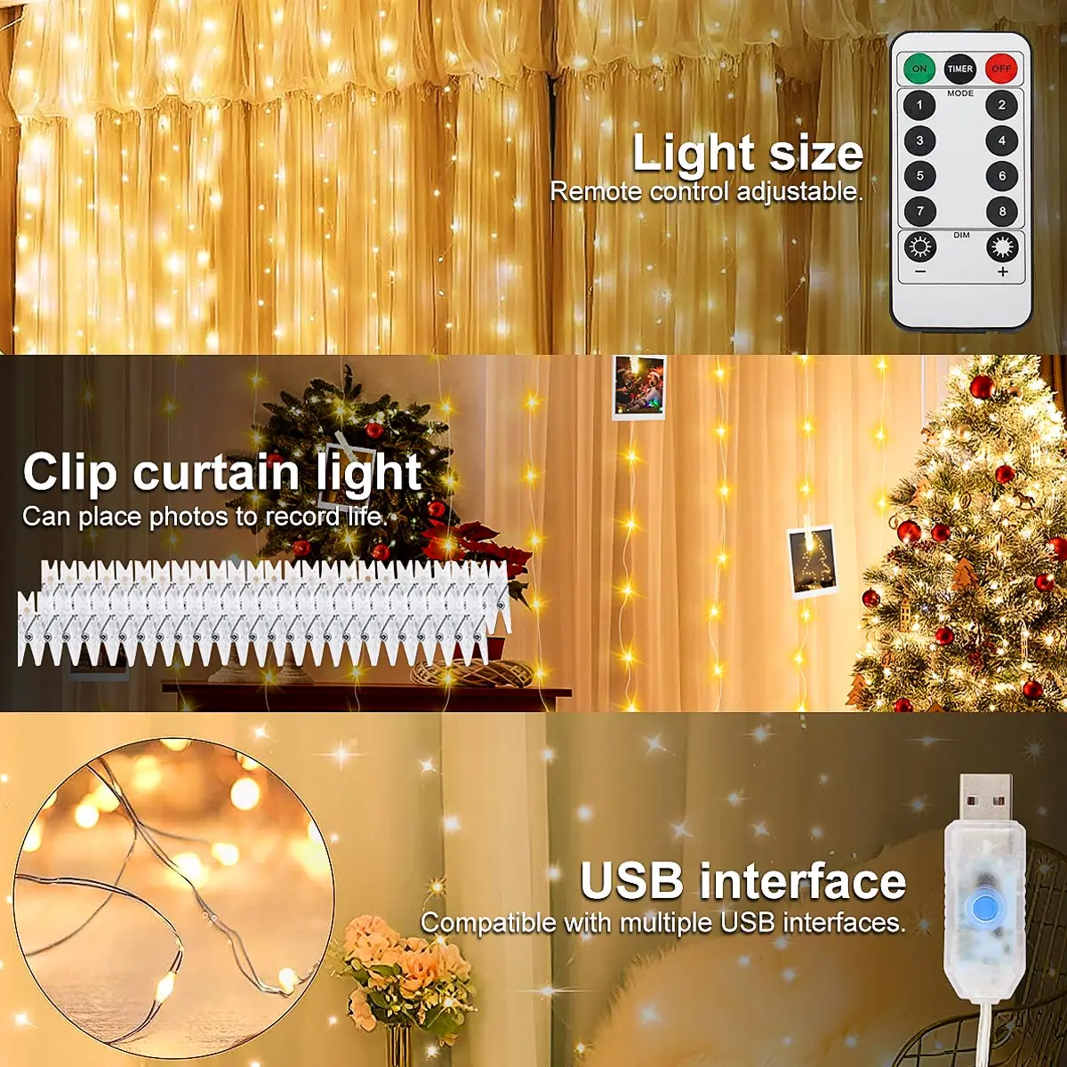 Enchanting USB-Powered LED Fairy String Lights