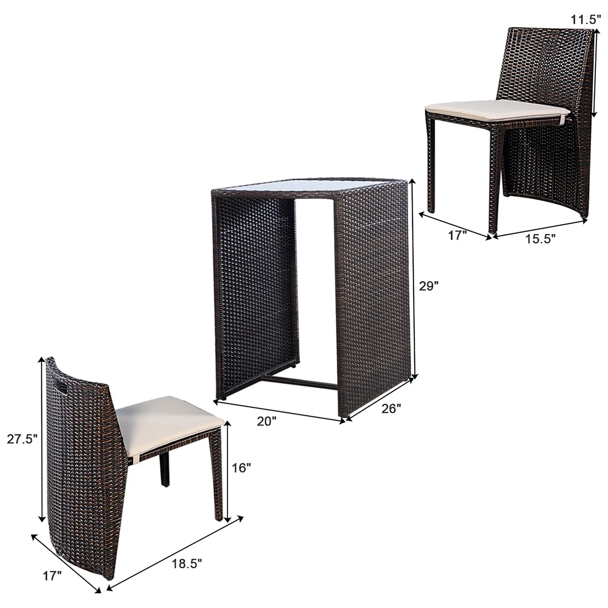 Unique design Modern Waterproof Outdoor Garden patio Furniture Rattan Coffee table chairs garden sets