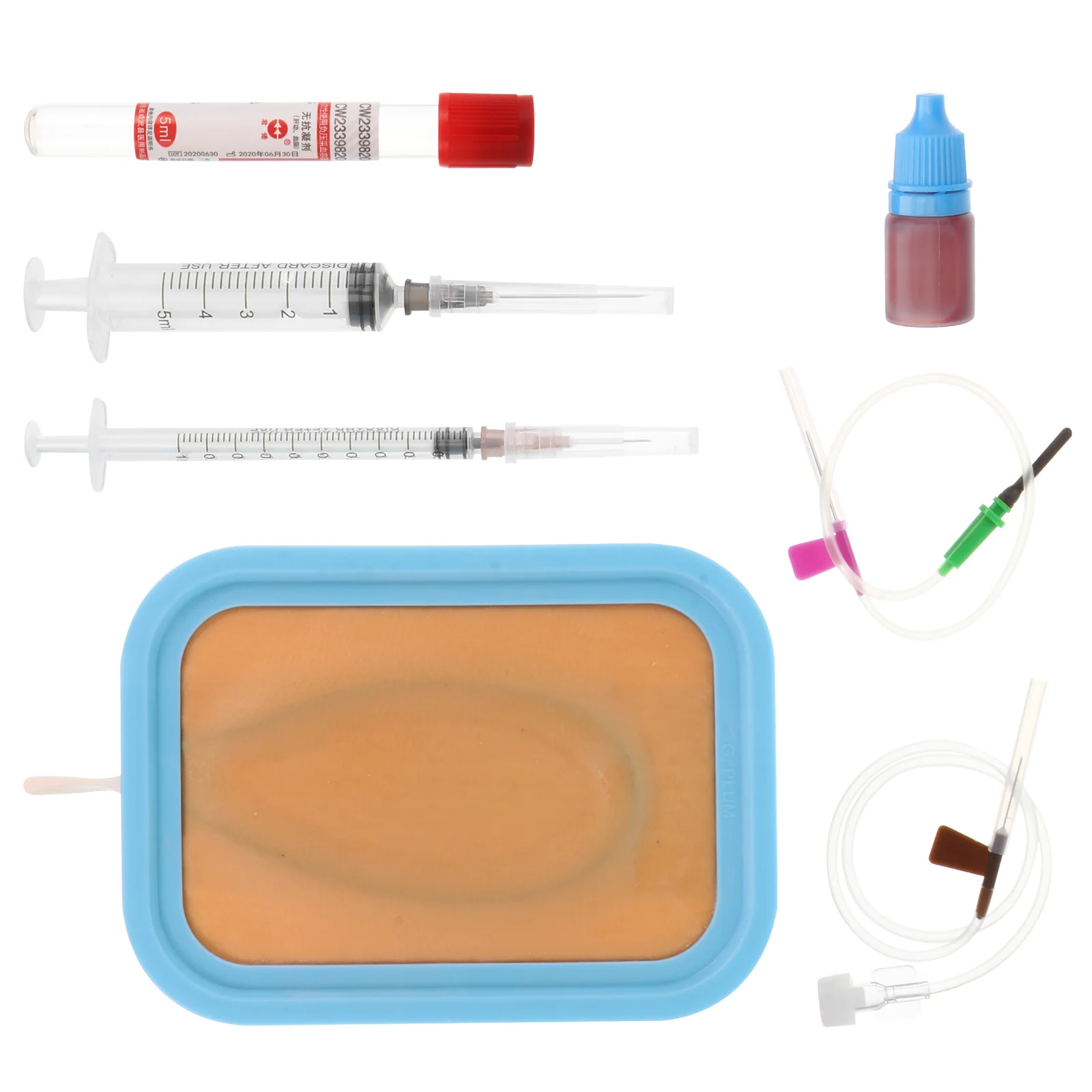 

Тренажер для инъекций Venipuncture IV, силиконовая тренировочная модель для швов из человеческой кожи