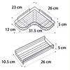 Bathroom Shelf Wall Mounted Corner Storage Shelves Shampoo Holder Iron Shower Drain Basket Bathroom Accessories Organizer 6