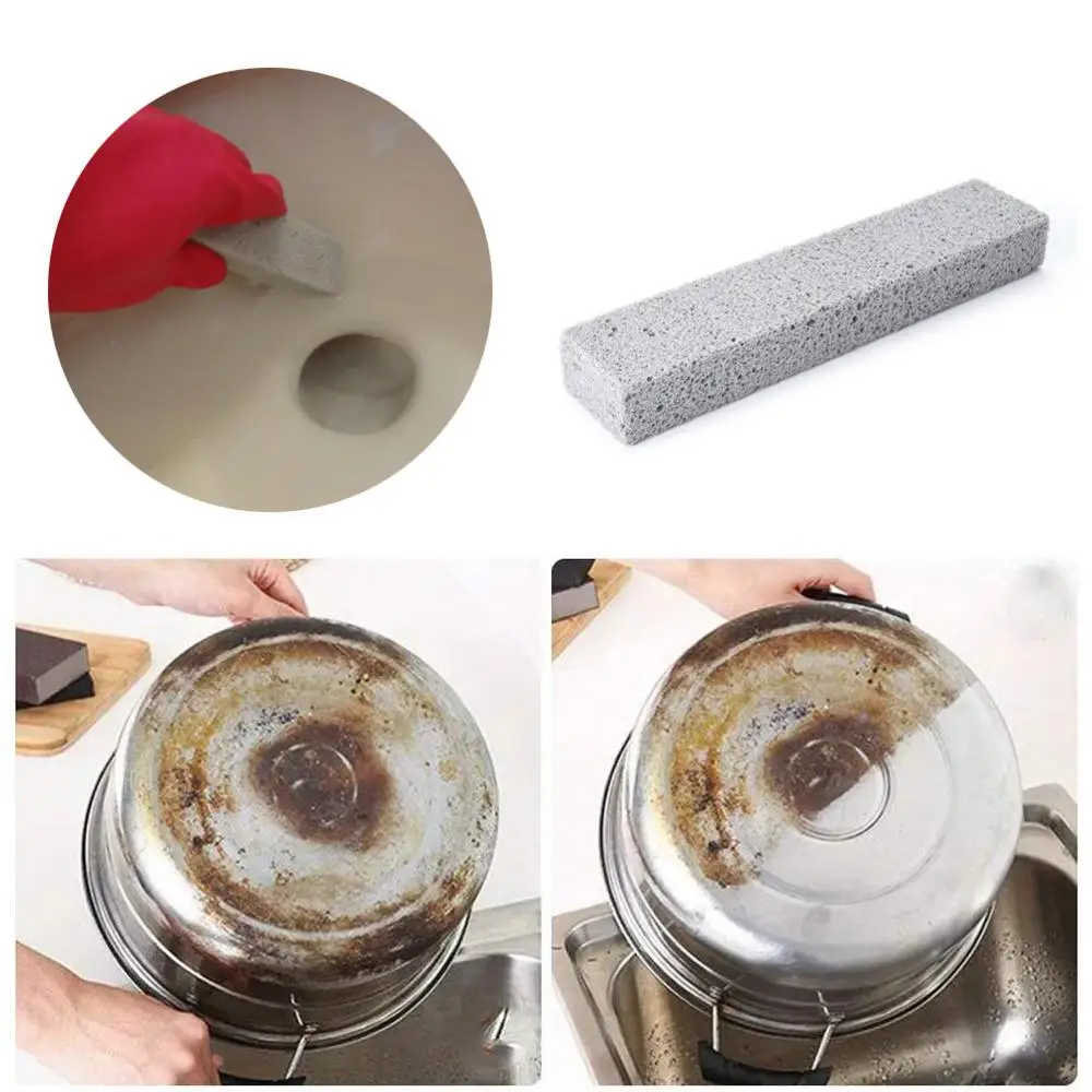 Pumice Stones Escova De Limpeza, WC Bowl Cleaner, Grey Stick, Pias e Banheiras De Limpeza