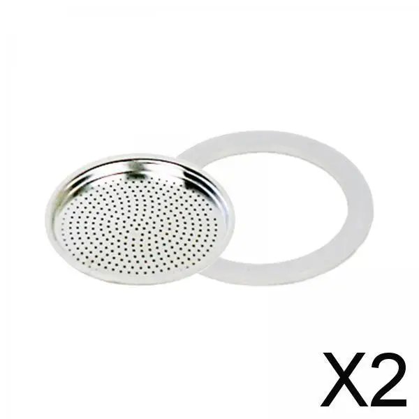 2xEspressoAndSiliconeSealsFlexibleWasherGasketUniversal