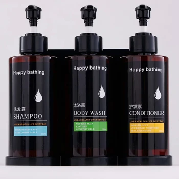 Alternative view of Hotel Shampoo and Shower Gel Separate Bottles Wall Mounted No Punching Hand Sanitizer Boxes Wall Mounted Manual Soap Dispensers