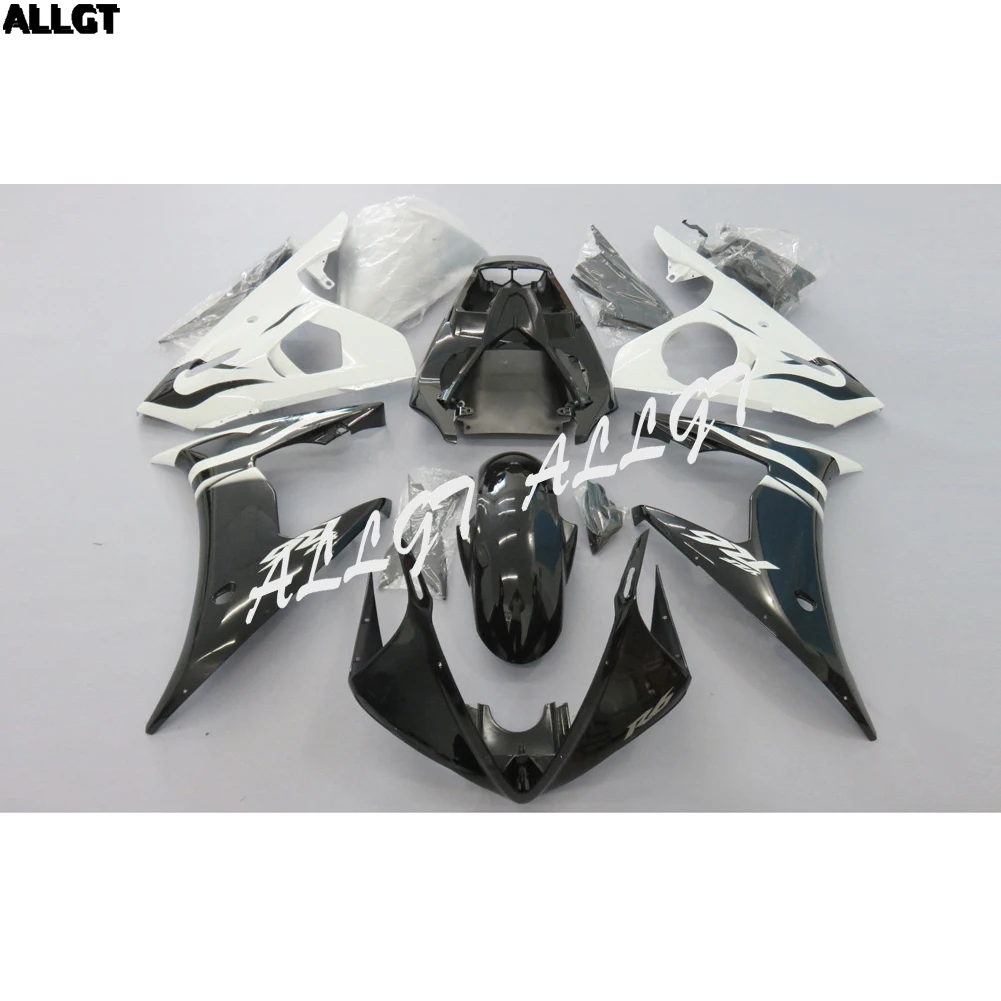 

Injection Mold White Black Fairing kit Bodywork for YAMAHA YZF R6 2003 2004 2005