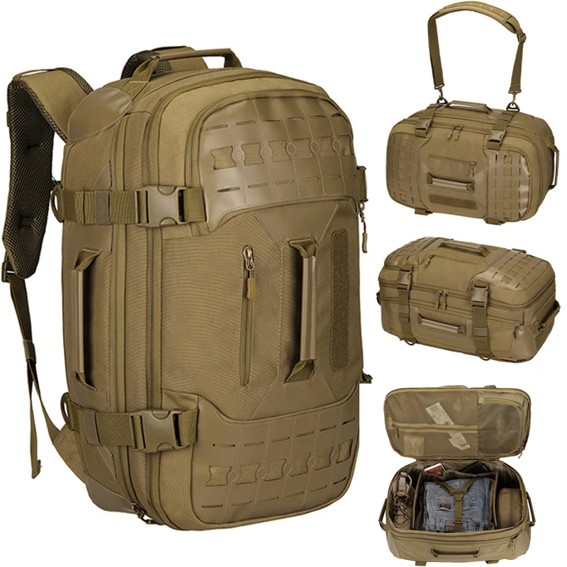 

1000D 55L Camping Backpack 17inch Laptop Military Bag Men Travel Bags Tactical Molle Hiking Outdoor Men Shoulder Bag Handbags