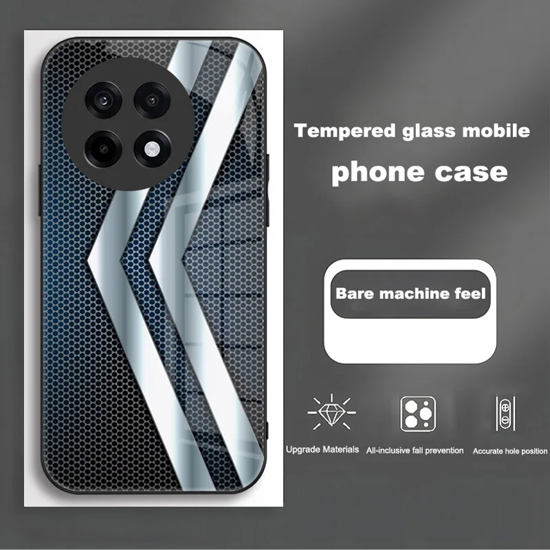 Tempered Glass Shockproof Protective Case with Hard PC Cover