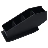 Day Night Cosmetic Brush Organizer Gothic Wooden Coffin Makeup Holder Cosmetic Storage Spooky Compartment Pen Holder 1