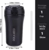 400ml Coffee Cup Stainless Steel Thermos with Straw Double-layer Vacuum Insulated Bounce Cup Portable Travel Car Creative Cup 5