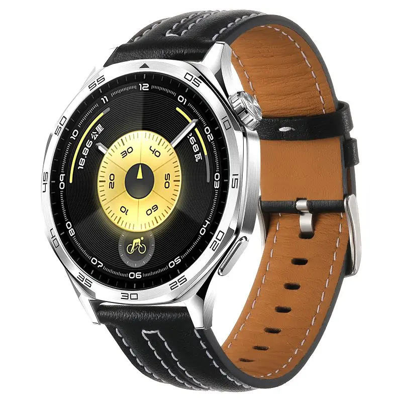 Elegant 22mm Soft Leather Watch Strap Bracelet