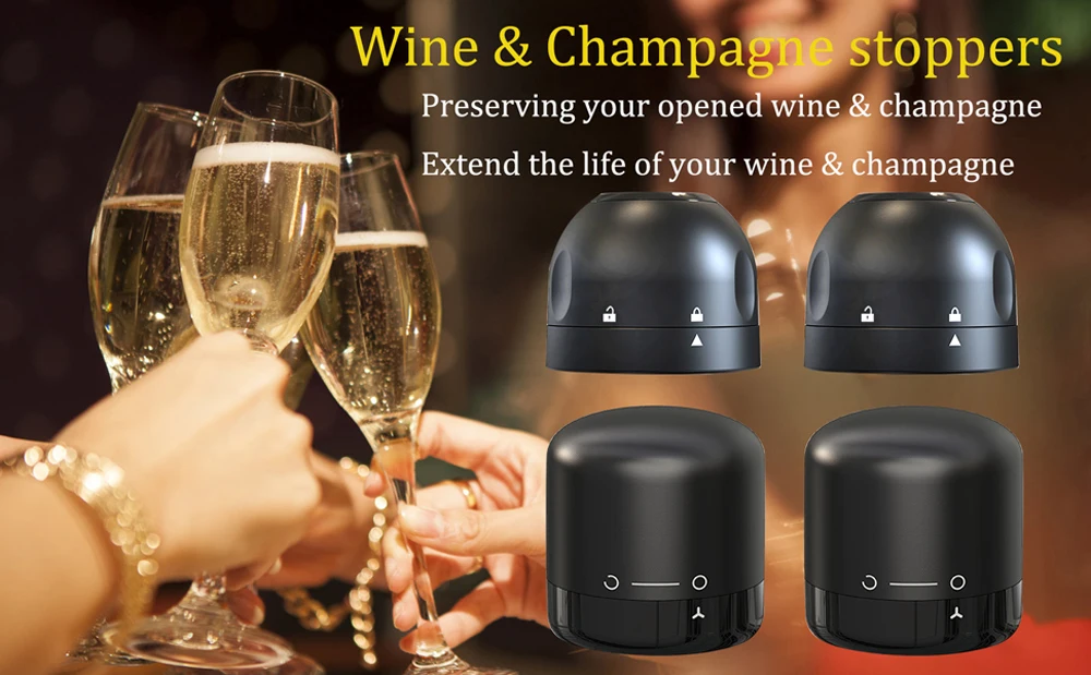 Champagne Rolha De Garrafa De Vinho, Silicone