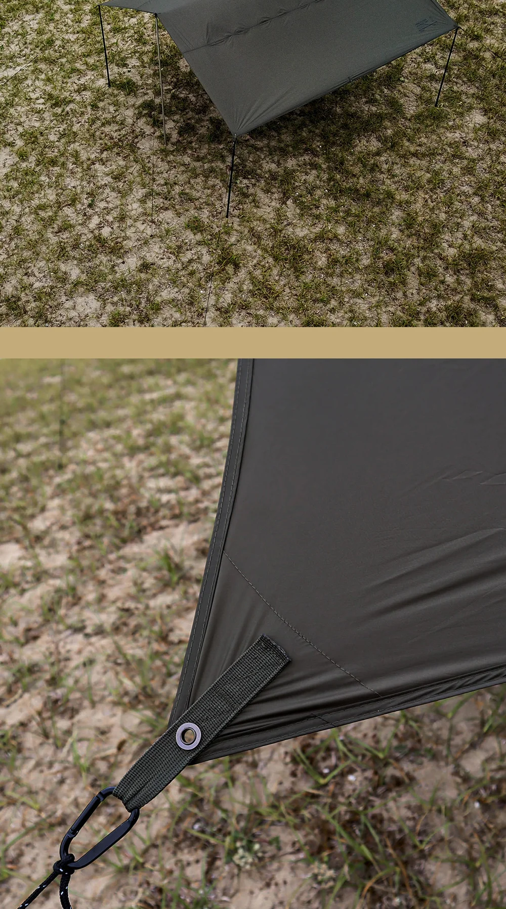 ARBOR WILD HEXA BLACK COATING TARP CAMPING OUTDOOR