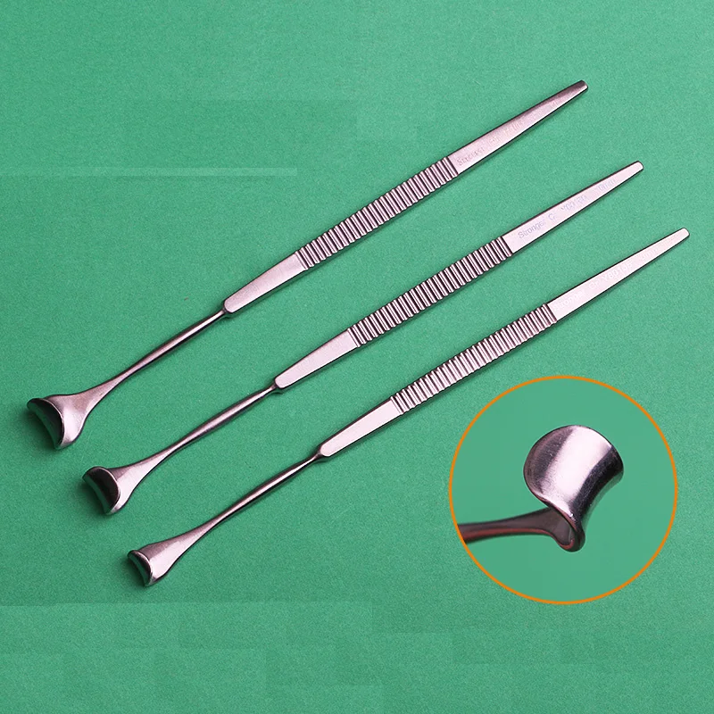 Stainless steel eyelid hook rake type eye bag hook ophthalmic instrument handheld stainless steel weeding stirrup hoe soil loose rank grass trimming rake farm garden agriculture tools