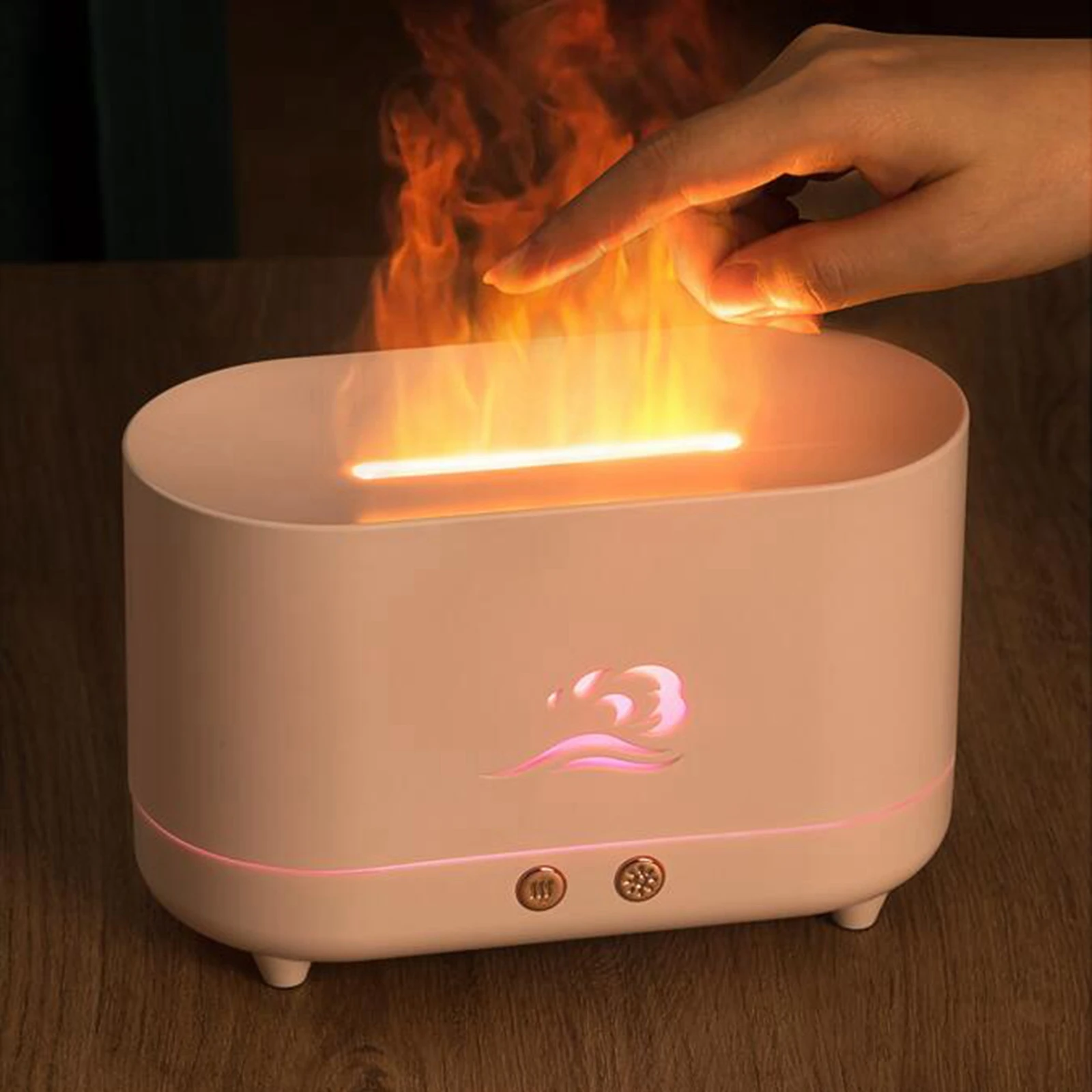 250ml Car Flame Air Humidifier Essential Oil Diffuser Aroma Ultrasonic Mist Maker Aromatherapy Humidifiers Diffusers Fragrance