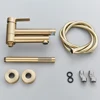 Bushed Gold Waterfall Bathtub Faucet Hot Cold Water Mixer Tap Bathroom Bathtub  Faucets Wall-mounted Black Faucet 6