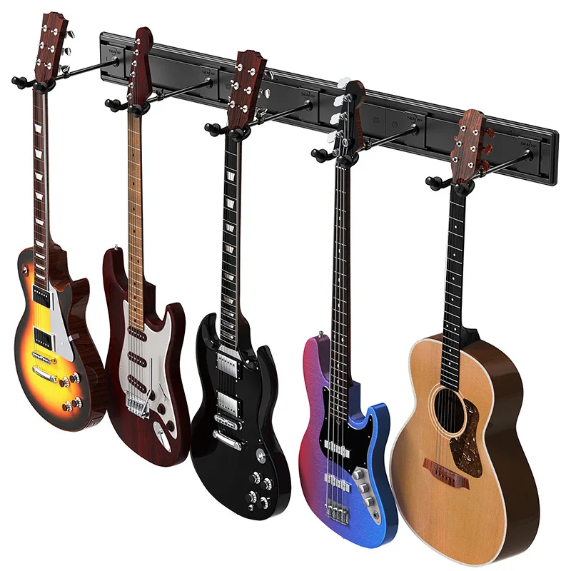 Alumínio Alloy Track Electric Guitar Hanger, Multi Combinação