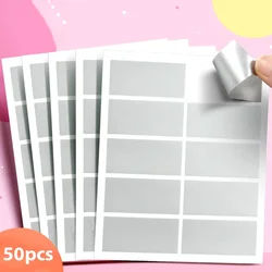 PVC Scratch - Off Stickers Set for Party Games, Crafts, and DIY Stationery Fun - 50 Pack (50 pcs)