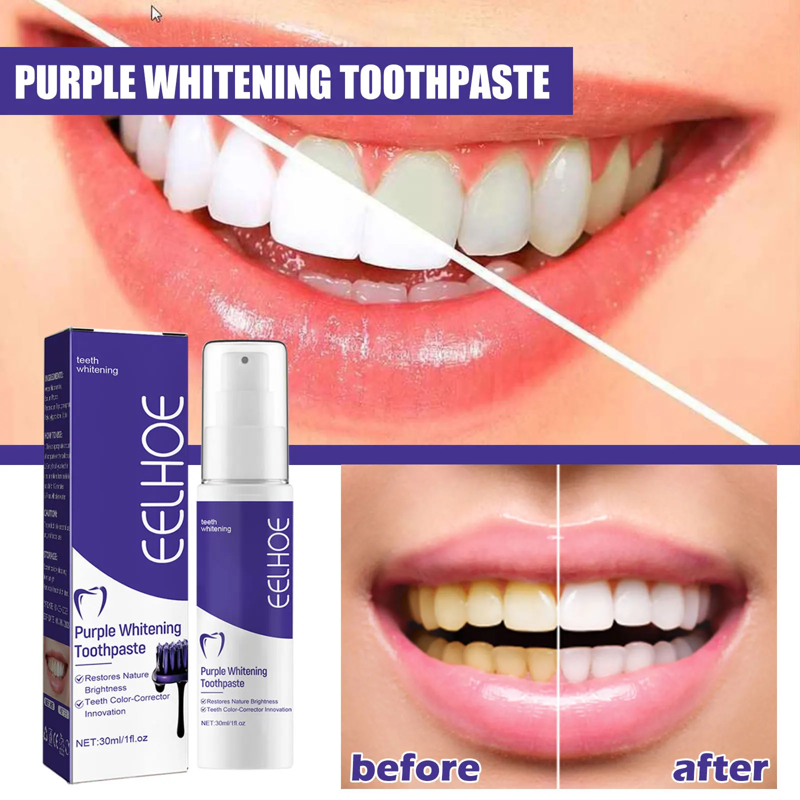 Advanced Teeth Whitening Toothpaste For Oral care, Cavity Treatment And Teeth Whitening in Weeks. For Adults&rsquo; Dental Health