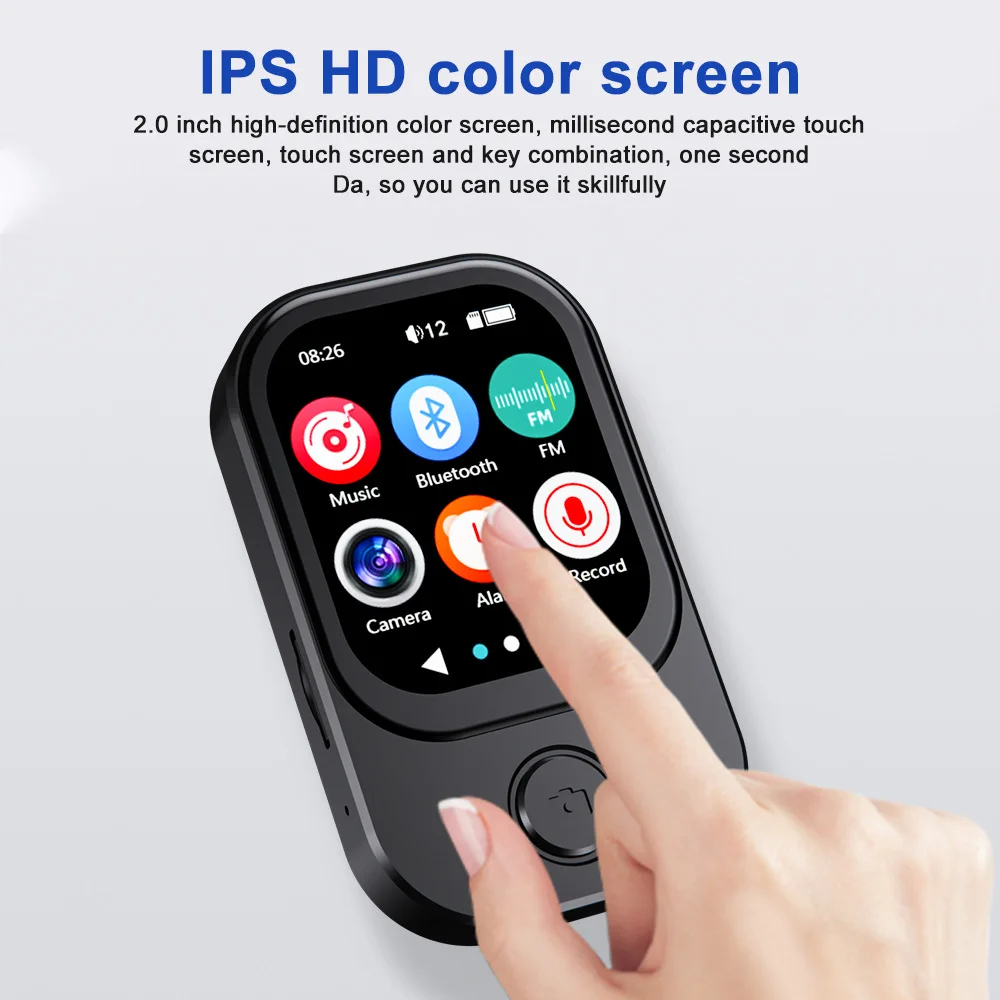 MP3/ MP4 Music Player, Supports Photo Taking & Video Recording, Bluetooth Connec