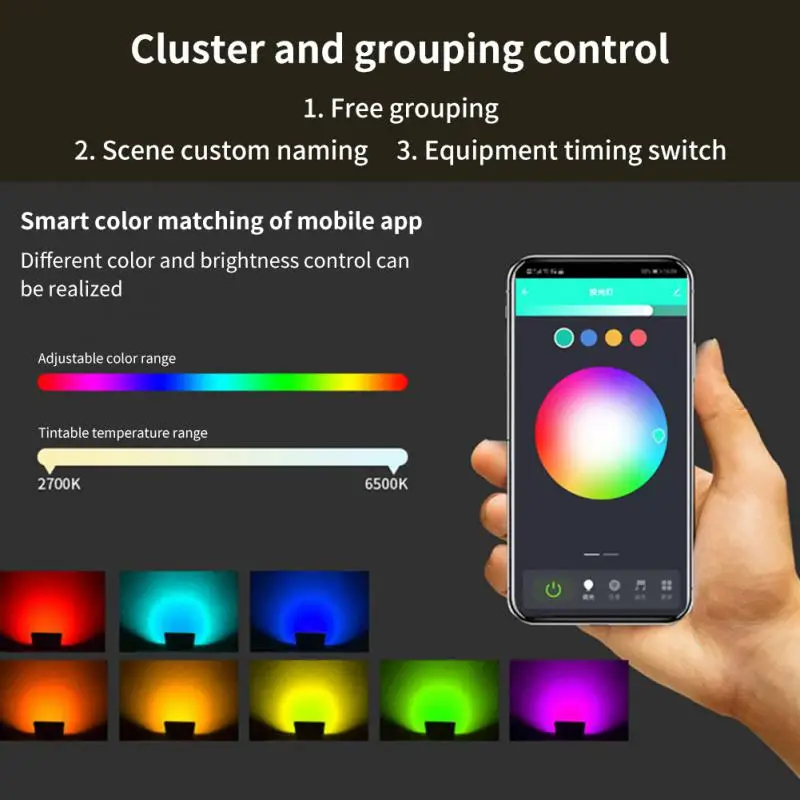 Zigbee Tuya Smart Floodlight LED Reflector Outdoor Spotlight 220V 30W 50W 100W RGB Dimmable Light Garden Street Wall for Alexa