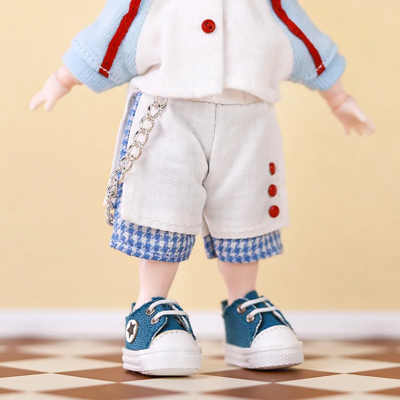 Ob11 Molly baby dress set Troublemaker shorts T shirt 1/12 bjd GSC solid clay doll clothes doll accessories 2