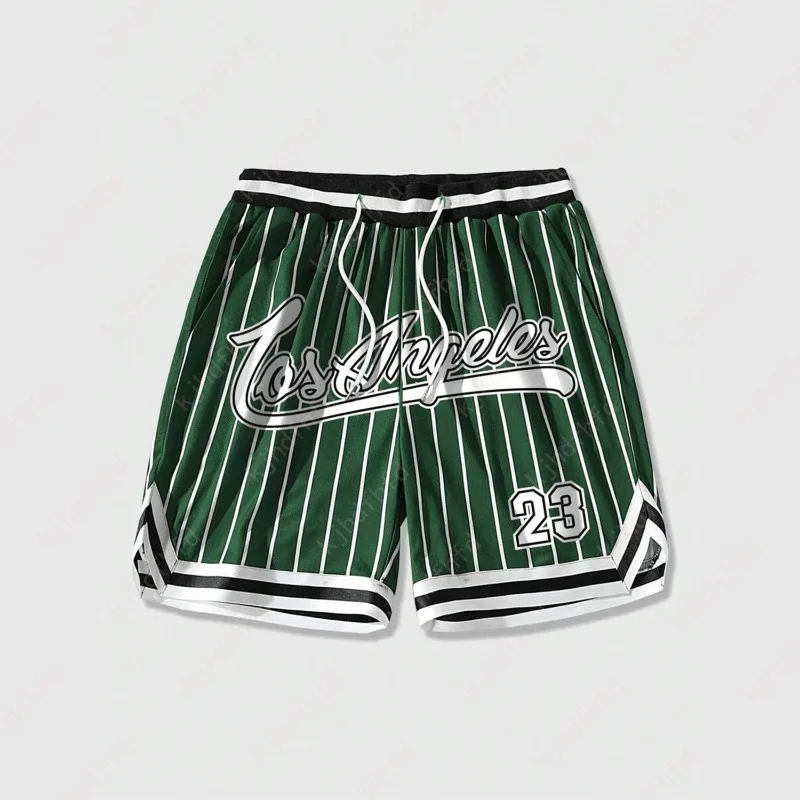 Los Angeles #23 Basketball Shorts Men's Loose Beach Shorts Quick Dry Shorts For Summer Women 3D Casual Oversized Sport Shorts 2