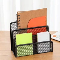 Desk Organizer 3-layer Metal Iron Mesh Holder Notebook Stand Rack  for Magazine Document File Book Rack Organizer Office 2