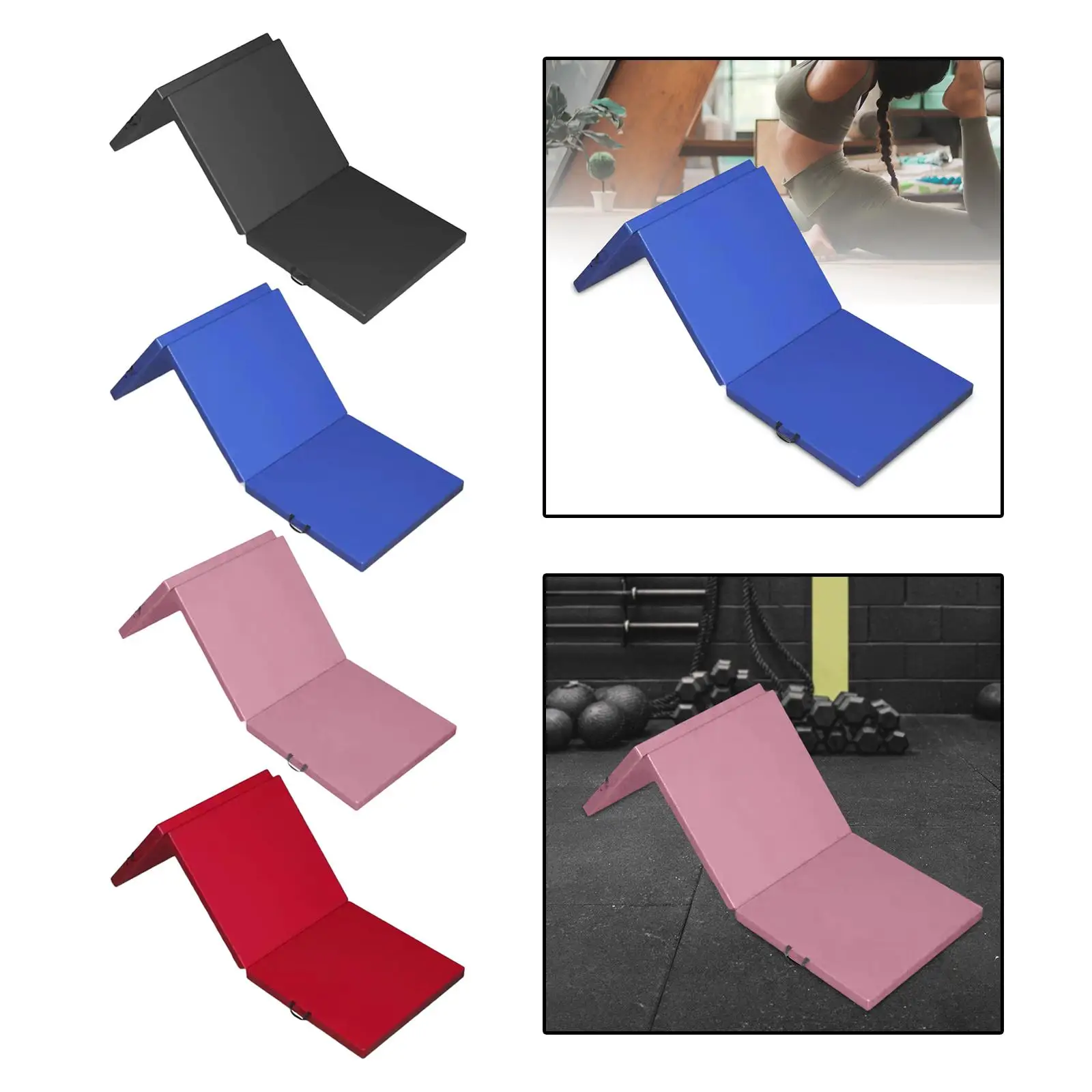 Folding Exercise Mat Foldable Yoga Mat Multifunctional 6'x2'x 2
