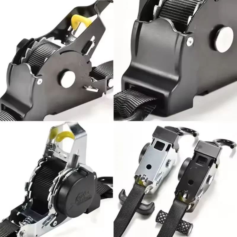 For Motorcycles Convenience Luggage Straps for Car Retractable Auto Ratchet Strap Automatic Shrink Bundle Tape Retractable Belts