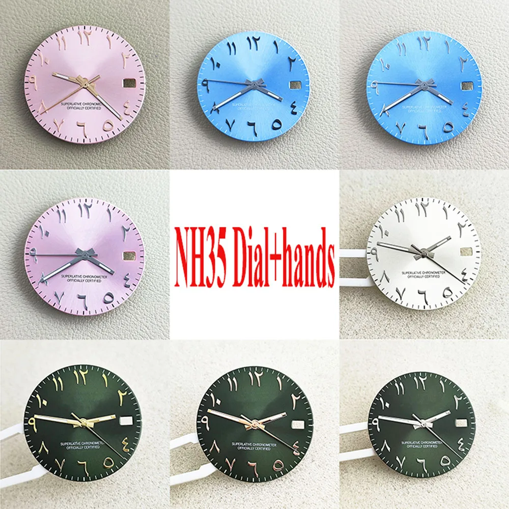 

28.5 mm Arabic dial NH35 Mechanical Watch NH35 hands Suitable for NH35 automatic mechanical movement watch accessories