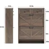 Shoe Storage Cabinet Flip Drawers & 2 Drawers,Shoe Cabinet Storage with Legs for Entryway,Freestanding Shoes Organizer 2