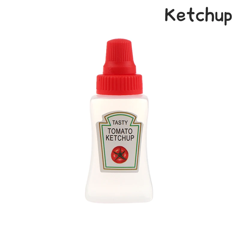 Miniature Tomato Ketchup Bottle Set - Portable Sauce Containers