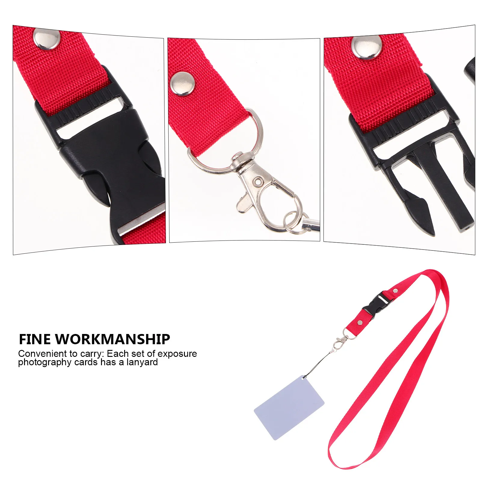 그레이 화이트 블랙 화이트 밸런스 노출 카드 세트 DSLR 비디오 필름 카메라용 전문 보정 사진 액세서리