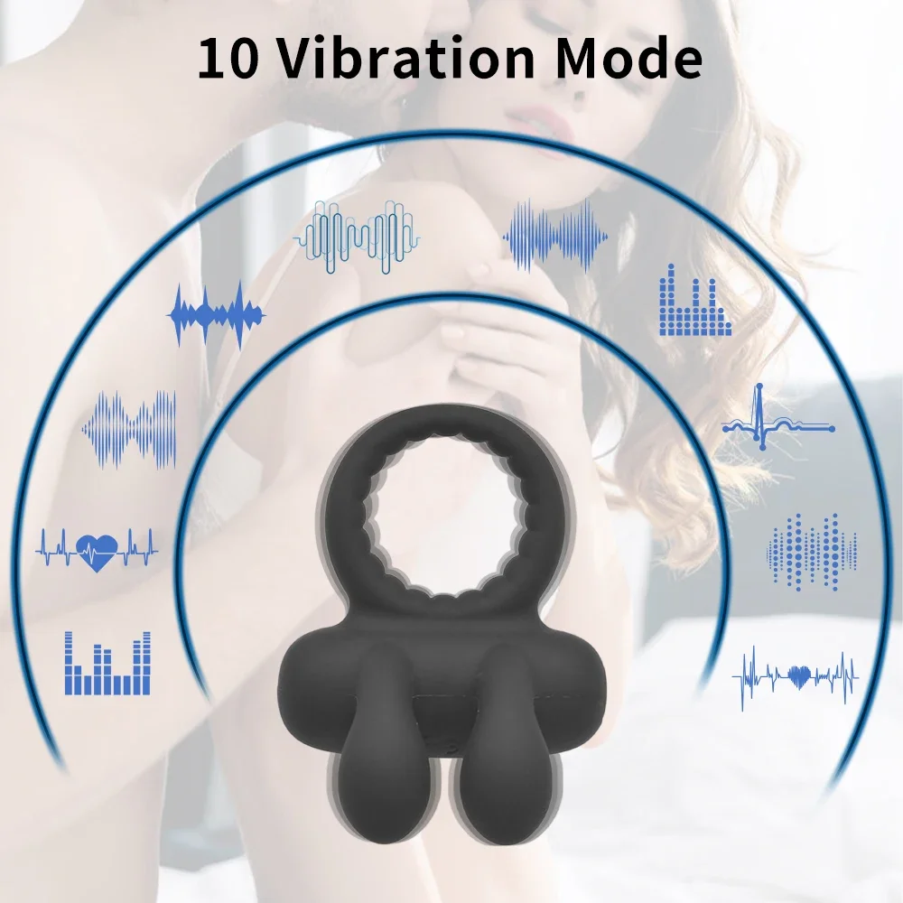 Men's Delay Lock Stem Ring Strong Shock Clitoral Excitement Flirting Toys