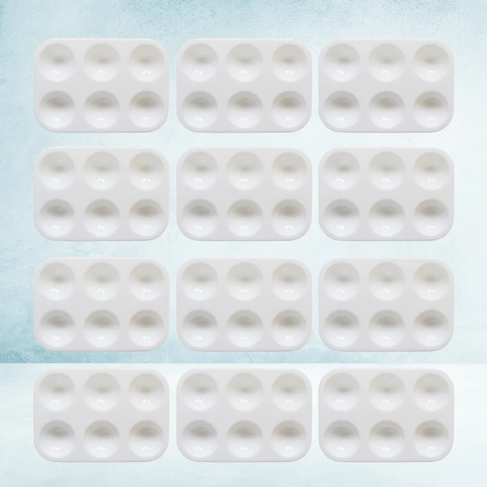 

20pcs Portable Painting Palettes Plastic Drawing Tray for DIY Craft Professional Painting