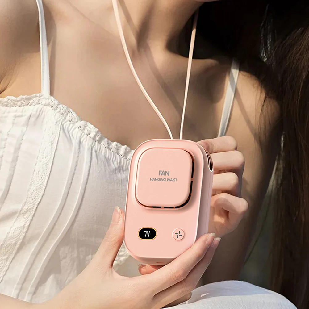 휴대용 허리 클립 선풍기 웨어러블 벨트 선풍기, 3 단 충전식 벨트 클립 선풍기, 2000mAh 배터리 구동, 캠핑 야외 작업 현장