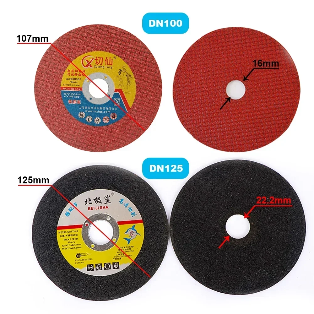 RDDSPON 107mm 125mm 5PCS Metal Grinding Cutting Disc for 100/125mm Angle Grinder Ultrathin Blade for Metal Iron Stainles Steel