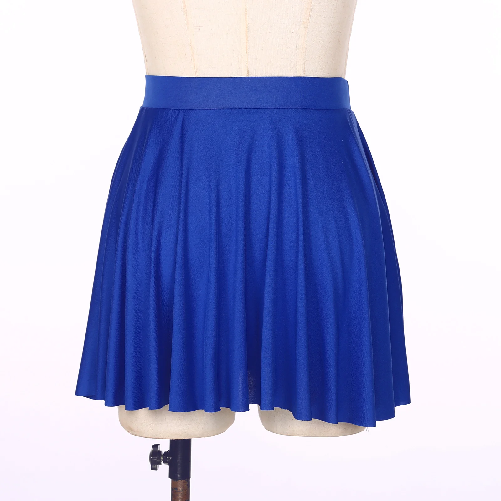 Womens Sexy Ruffle Skirt Casual  Solid Color Elastic Waistband Flared Skirts Loungewear Homewear Sportwear Party Dance Clubwear 3