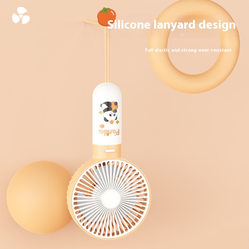 YS-2360-Cute Handheld Fan - Panda Series - Noise Reduction, Low - decibel Operation